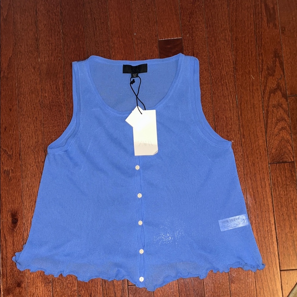 Zara Vibrant Blue Knit Top